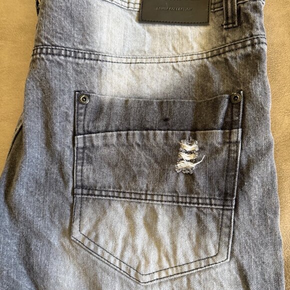 SouthPole Men’s Distressed Classic Straight Leg Jeans, Black, Size 46 - Picture 8 of 9